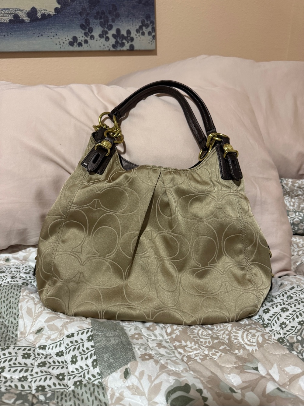 Coach Madison Mia 16153 Tan Bag Y2K